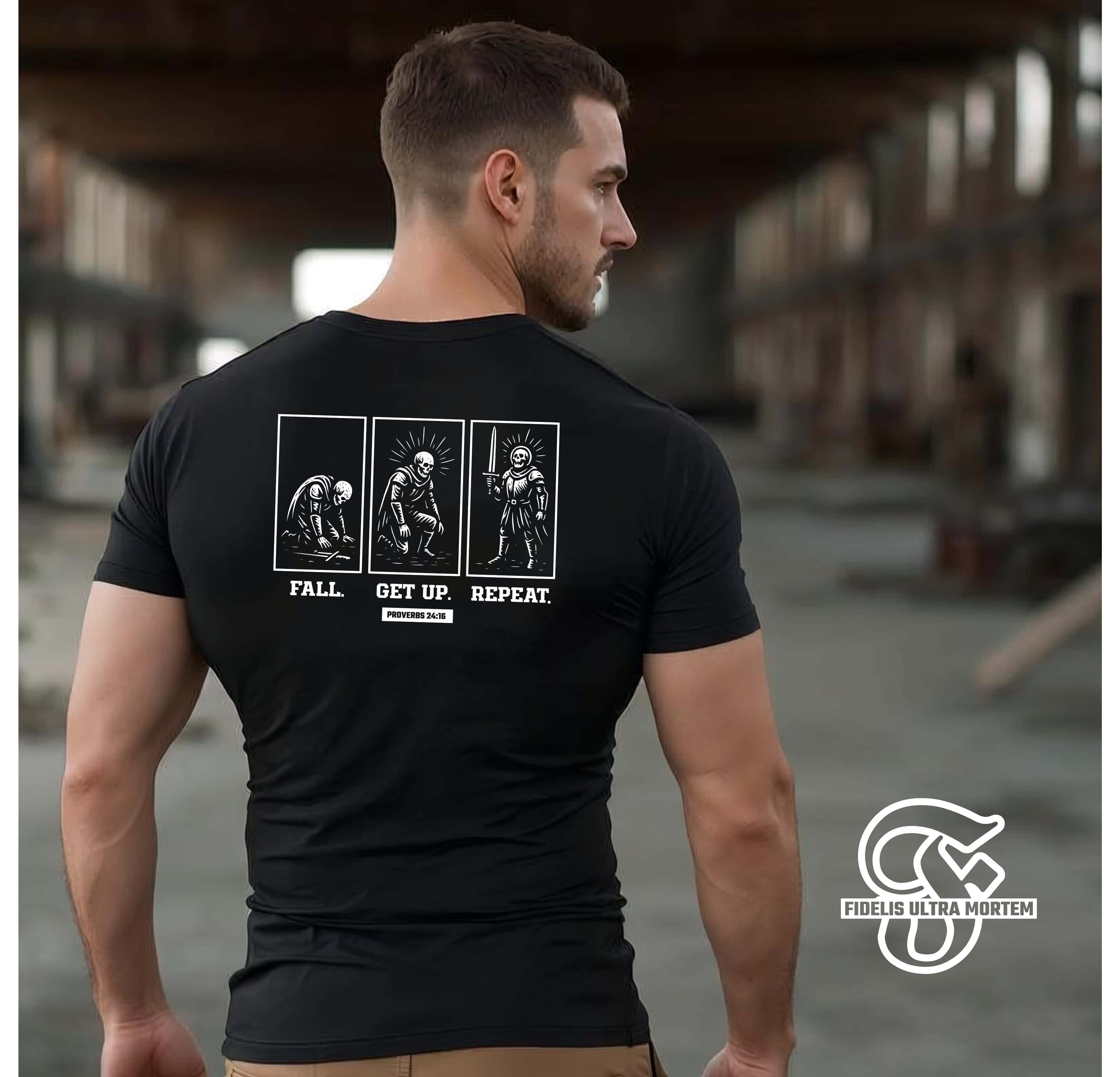 Fall. Get up. Repeat. tee